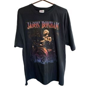 Vtg Jason Bonham T-shirt Led Zeppelin Drummers Son 2XL XXL Heavy Metal Rock